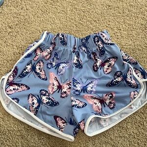 Love, Glam Girl/blue butterfly shorts/size S